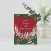 メリークリスマスとお正月 シーズンポストカード (スタンド正面)