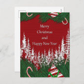 メリークリスマスとお正月 シーズンポストカード (正面/裏面)