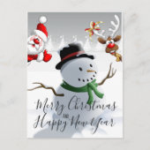 メリークリスマスとお正月 シーズンポストカード (正面)