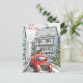 メリークリスマスとお正月 シーズンポストカード (スタンド正面)