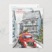 メリークリスマスとお正月 シーズンポストカード (正面/裏面)