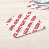 メリークリスマスとお正月 スクエアペーパーコースター (アングル)