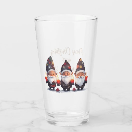 メリークリスマスとお正月 タンブラーグラス (裏面)