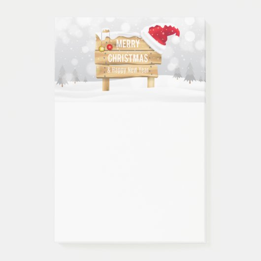 メリークリスマスとお正月 ポストイット (正面)