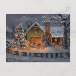 メリークリスマスとお正月 ポストカード