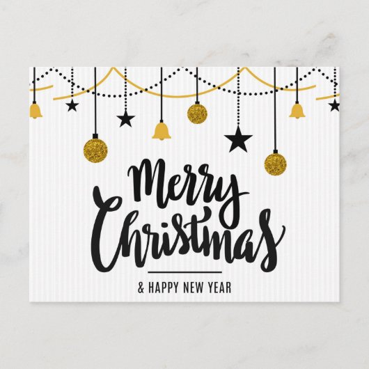 メリークリスマスとお正月 ポストカード (正面)