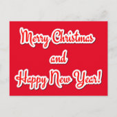 メリークリスマスとお正月 ポストカード (正面)