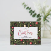 メリークリスマスとお正月 ポストカード (スタンド正面)