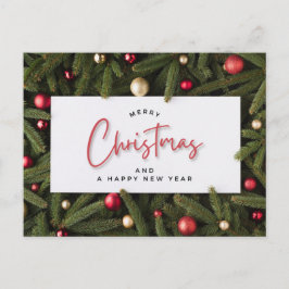 メリークリスマスとお正月 ポストカード