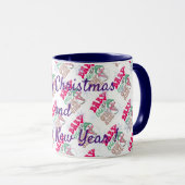 メリークリスマスとお正月 マグカップ (正面右)