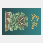 メリークリスマスとお正月 ラッピングペーパーシート (正面)