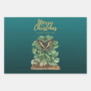 メリークリスマスとお正月 ラッピングペーパーシート