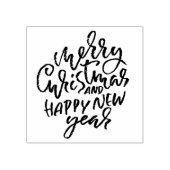 メリークリスマスとお正月 ラバースタンプ (インプリント)