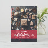 メリークリスマスとお正月 招待状 (スタンド正面)