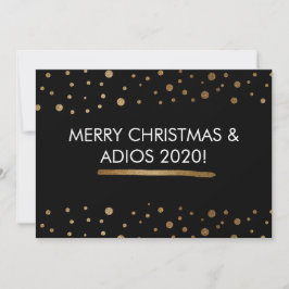 メリークリスマスとアディオス2020おもしろい休日 シーズンカード
