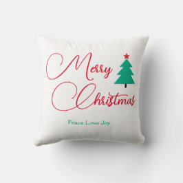 メリークリスマスとクリスマスツリー クッション