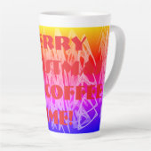 メリークリスマスとコーヒーの時間！ カフェラテマグ (右アングル)