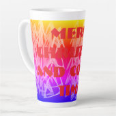 メリークリスマスとコーヒーの時間！ カフェラテマグ (左アングル)