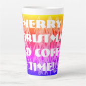 メリークリスマスとコーヒーの時間！ カフェラテマグ (正面)