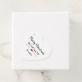 メリークリスマスとハッピーな新年シンプルの名前 フェイバータグ (インサイチュ)