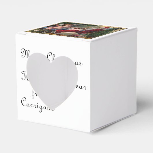 メリークリスマスとハッピーニューイヤーのお願い箱 フェイバーボックス (正面サイド)