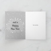 メリークリスマスとハッピーニューイヤーのクリスマスセーター シーズンカード (内部)