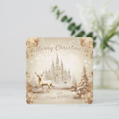 メリークリスマスとハッピーニューイヤーのグリーティングカード シーズンカード (スタンド正面)