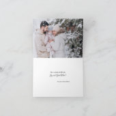 メリークリスマスとハッピーニューイヤーのグリーティングカード シーズンカード (内部)