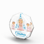 メリークリスマスとハッピーニューイヤーのステンレスサイト フォトブロック (右)