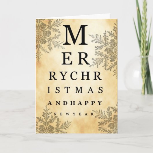 メリークリスマスとハッピーニューイヤーの目玉カード シーズンカード (正面)