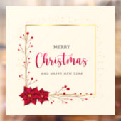 メリークリスマスとハッピーニューイヤーの窓が離れない ウィンドウサイン (シート2)