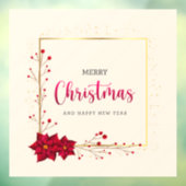 メリークリスマスとハッピーニューイヤーの窓が離れない ウィンドウサイン (シート3)