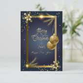 メリークリスマスとハッピーニューイヤーカード 出欠カード (スタンド正面)