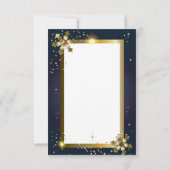 メリークリスマスとハッピーニューイヤーカード 出欠カード (裏面)