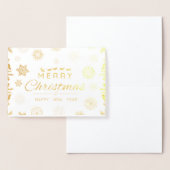 メリークリスマスとハッピーニューイヤーカード 箔カード (ディスプレー)