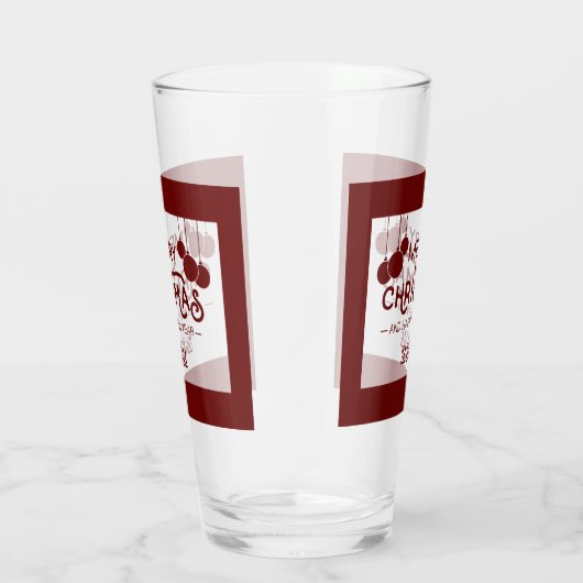 メリークリスマスとハッピーニューイヤータイポグラフィ タンブラーグラス (右)