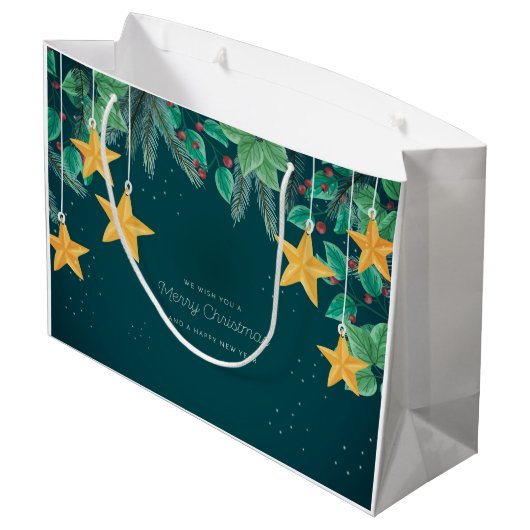 メリークリスマスとハッピーニューイヤーフェスティバル ラージペーパーバッグ (裏面アングル)