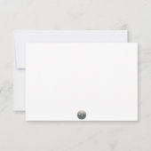 メリークリスマスとハッピーニューイヤーフラットノートカード ノートカード (裏面)