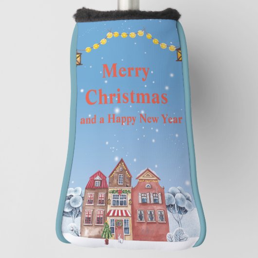 メリークリスマスとハッピーニューイヤー最高のパター ゴルフヘッドカバー (回転90)