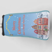 メリークリスマスとハッピーニューイヤー最高のパター ゴルフヘッドカバー (正面)