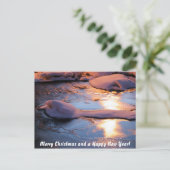 メリークリスマスとハッピーニューイヤー葉書 シーズンポストカード (スタンド正面)