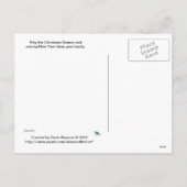 メリークリスマスとハッピーニューイヤー葉書 シーズンポストカード (裏面)