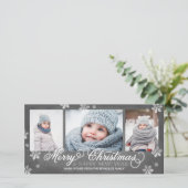 メリークリスマスとハッピーニューイヤー雪 シーズンカード (スタンド正面)