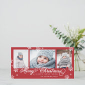 メリークリスマスとハッピーニューイヤー雪 シーズンカード (スタンド正面)