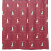 メリークリスマスとハッピーニューイヤー シャワーカーテン (正面)