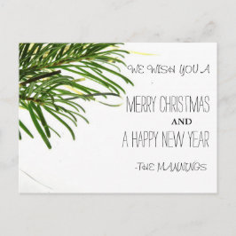 メリークリスマスとハッピーニューイヤー シーズンポストカード