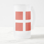 メリークリスマスとハッピーニューイヤー! フロストグラスビールジョッキ (正面右)