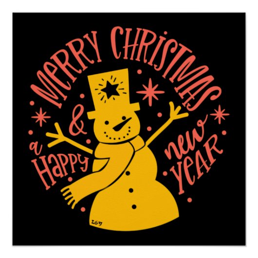 メリークリスマスとハッピーニューイヤー ポスター (正面)