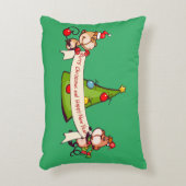 メリークリスマスとハッピーニューイヤー・モンキー アクセントクッション (正面(垂直))