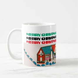 メリークリスマスとハッピーホリデー！コーヒーマグ コーヒーマグカップ